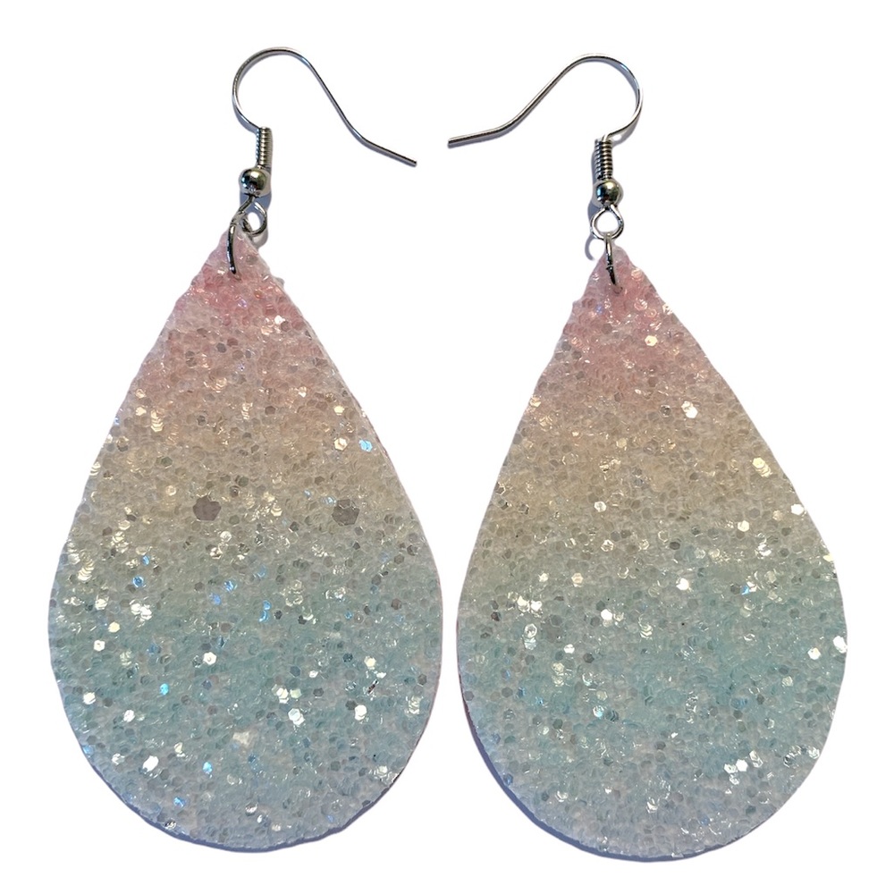 🖤Pick Any 3 for $12🖤 Faux Leather Dangle Earrings Pastel color - Picture 2 of 5